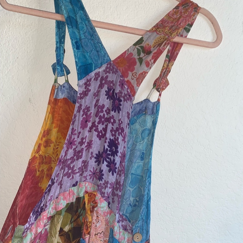 Boston Proper Boho Multicolor Patchwork Vibrant H… - image 12